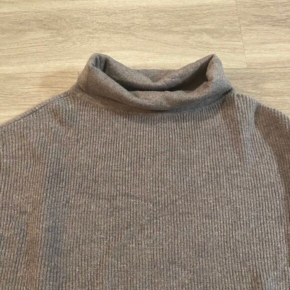 Devotion By Cyrus Womens Gray Cowl Neck Ribbed Hi Low Pullover Sweater Sz Small - Picture 2 of 7